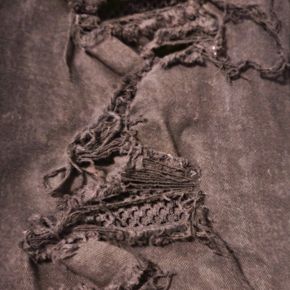 Royal Bones by Tripp Black Fishnet Skinny Jeans - Picture 7 of 9